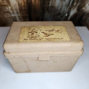 Vtg 1964 Ken Callaway’s Wild Game & Fish Recipe Cards Original Plastic Box Full